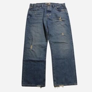 Mens Vintage Y2K 00s Old Navy Distressed Skater High-rise  Wide Leg Jeans